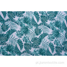 Tecidos impressos com padrão de folha de palmeira por atacado